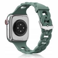 „BestAccessories" silikoninis dirželis A. Watch 4 5 6 7 8 9 10 11 SE 44/45/46 mm Ultra 1 2 3 49 mm, žalias