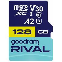 GOODRAM Memory card microSD 128GB Rival UHS-I V30 U3 C10 A2 170/120MBs | GGSM2AA-1280R12 | 5908267914748
