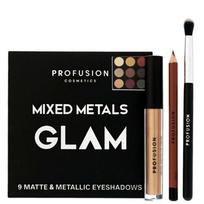 Rinkinys akių ir lūpų makiažui Profusion Mixed Metals Glam