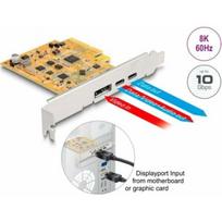 Kontroler Delock DeLOCK PCIe x4 card for 1x ext. USB-C 10Gbit/s B. + 1x external USB-C DP Alt Mode, USB controller | 90161 | 4043619901616