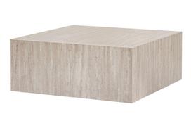 Kavos staliukas Nordure Prizma, travertine sp., 90 cm x 90 cm x 35 cm
