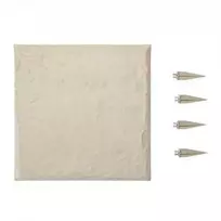 Vevor Dekoratyviniai sodo plytelės 4 vnt. 39.5 x 39.5 cm smėlio spalvos