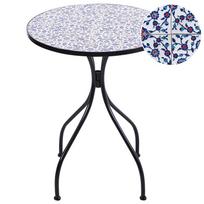 Beliani Bistro staliukas CAMPRENA 60 cm 60 cm metalinis juodas