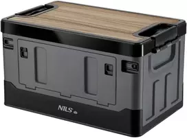 NCB4601 TRANSPORTAVIMO DĖŽĖ SU STALO FUNKCIJA, 38 L, PILKA, NILS CAMP