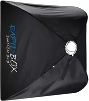 Apšvietimo Modifikatorius - Westcott Rapid Box Switch 3x3 Softbox, Patvarus Aliuminio Rėmas, Neutralus Difuzinis Audinys, Juodas