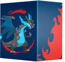 Kolekcionuojamos Kortelės - Ultra PRO Pokémon Trading Card Game Mega Charizard X Flex Deck Box 100 Cards Juodas