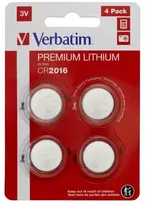 Verbatim 49531 Lithium baterijos CR2016 3V (4 vnt pakuotėje)