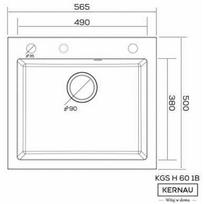 Plautuvė Kernau KGSH 60 1B Sand 16601