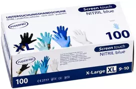Vienkartinės nitrilinės pirštinės TOPGLOVE XL dydis, mėlynos spalvos 100vnt