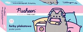 Plakatų dažai 12 spalvų 20ml Pusheen