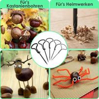 Rankinis grąžtų rinkinys, 5 vnt., 1.5-5 mm, medžio ir kaštonų darbams