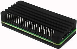 Aliuminio korpusas Raspberry Pi Zero 2 W su pasyviu aušinimu