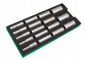 Sata St09005g 17 ilgų 1/2" galvučių rinkinys Eva putose