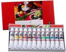 Marie's guašo dažai, 12 spalvų po 12ml