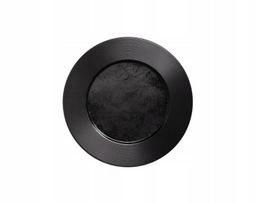 Plokščias desertinis/salotų lėkštė Rak Karbon Edge 22cm juoda