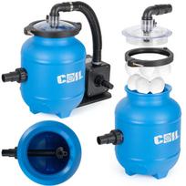 COIL smėlio filtro siurblys baseinams, 100 W, 4000 l/val. + 320 g Aqualoon filtro kamuoliukai