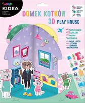 Kidea kūrybingas 3d namelis katėms su figūrėlėmis