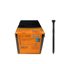 Eurotec Hapatec - Nerūdijančio plieno medsraigčiai (5 X 70mm) (200 vnt.) juodi SK5X70-EU-BLACK-INOX-200PCS