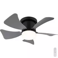 LED šviestuvas-ventiliatorius GLOBO HINES, 15+9W, CCT 2700-6500K, 1000lm, Ø40cm, su pultu