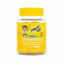 MIUM LAB KIDS maisto papildas VITAMINAS D VAIKAMS. Nuo 3 metų! 30 guminukų.