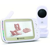 Motorola 5.0” Wi-Fi Video Baby Monitor with Stargrip Crib Mount | VM45 Connect | White 5055374717837