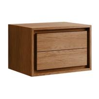 Rudos spalvos iš tikmedžio masyvo pakabinama spintelė po kriaukle 60x40 cm Kenta – Kave Home