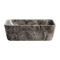 Pilkos spalvos iš akmens praustuvas 40x40 cm Darnen – Kave Home