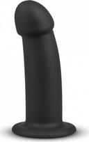 Dildo No-Parts Charlie 14,5 cm juodas silikoninis su siurbtuku