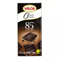 Becukris juodasis šokoladas 85% VALOR, 100 g