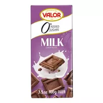 Pieniškas šokoladas be pridėtinio cukraus VALOR, 100 g