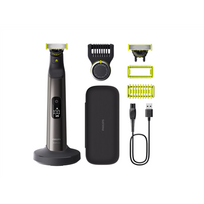 PHILIPS Hair Trimmer, Face  AND  Body | QP6652/61 OneBlade Pro 360 | Cordless | Wet  AND  Dry | 20 Length Settings | Grey/Black