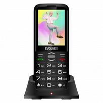 Evolveo EasyPhone 8595683203531 mobile phone 7.11 cm (2.8") 113 g Black Senior phone