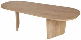 Kavos staliukas Nordure Ovalis, oak, 65 cm x 130 cm x 40 cm