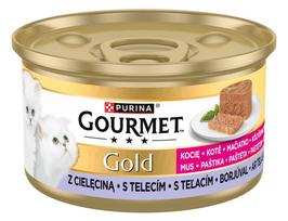 Šlapias kačių maistas Gourmet, veršiena, 0.085 kg