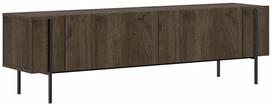 Televizoriaus spintelė Kalune Design Herman, riešuto sp., 31.4 cm x 160 cm x 45.6 cm