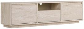 Televizoriaus spintelė Nordure Sentinel, travertine sp., 29.5 cm x 160 cm x 42 cm
