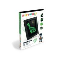 Kūrybos rinkinys, paveikslėliai rėmeliuose KidyWolf KidyNeon Dino, žalia sp.