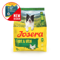 Josera Light & Vital 1 kg - sausas maistas linkusiems tukti šunims
