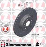 ZIMMERMANN Stabdžių diskas SPORT BRAKE DISC Z 400.5564.52