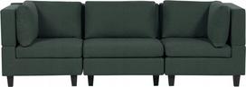 Modulinė sofa Beliani Unstad, tamsiai žalia sp., 228 x 76 cm x 72 cm