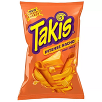 Kukurūzų traškučiai TAKIS INTENSE NACHO, 100g Kukurūzų traškučiai TAKIS INTENSE NACHO, 100g