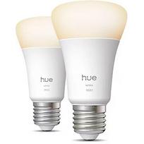 Philips Hue W 1100 A60 2P EU | E27 | 9.5 W | Soft white light | Bluetooth and Zigbee 8720169365797