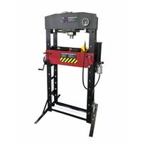 AW20047BLIP AWTOOLS Black Line pneumatinis-hidraulinis dirbtuvių presas su kojiniu pedalu ir apsauginiu tinkleliu, 50T