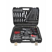AW39216BLIP AWTOOLS profesionalus įrankių, galvučių ir raktų rinkinys 1/4", 3/8" ir 1/2", 216 dalių, Black Line