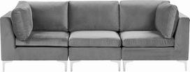 Modulinė sofa Beliani Evja, pilka sp., 235 x 85 cm x 84 cm