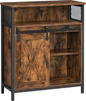 Komoda Songmics, juoda sp./ruda sp., 80 cm x 70 cm x 30 cm