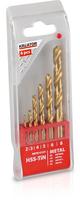 Metalo grąžtų rinkinys Kreator KRT012101 KRT012101, plastikas, hss-tin, cilindrinis, 2 mm x 11.7 cm