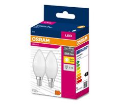 KOMPLEKTAS 2x LED elektros lemputė B38 E14/7,5W/230V 3000K - Osram