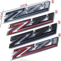 1pcs Z71 Emblem Sticker Side Fender Rear Trunk Decals Car Styling for C/hevrolet S/ILVERADO 2 gray