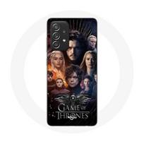 Coque pour Samsung Galaxy A52 Game of Thrones Saison 8 Le Trône de Fer L'affiche de L'équipage Logo